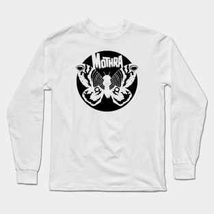 Mothra Circle (Black) Long Sleeve T-Shirt